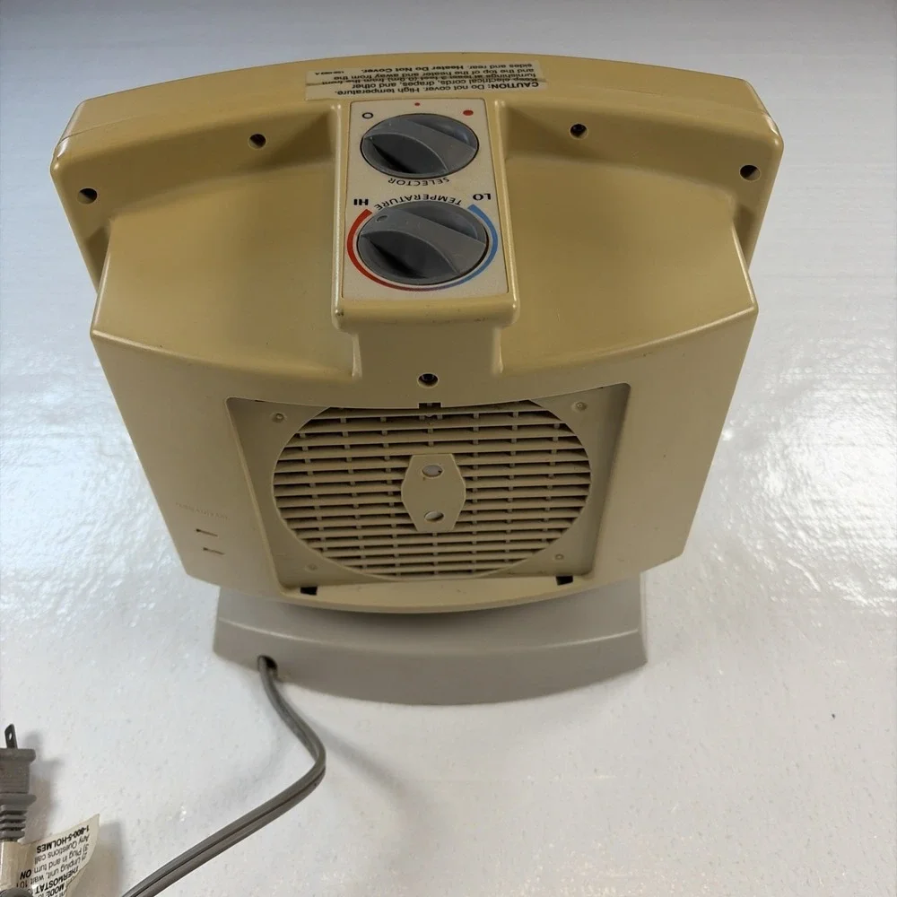 Holmes HCH4199 Twin Ceramic Space Heater Oscillating Tested Working